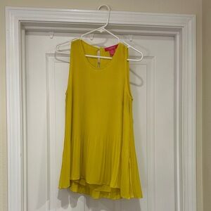 Catherine Malandrino Vibrant Yellow Tank Top